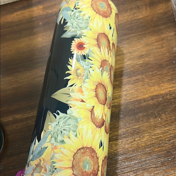 Sunflower Tumbler with Straw - Picture 4 of 6